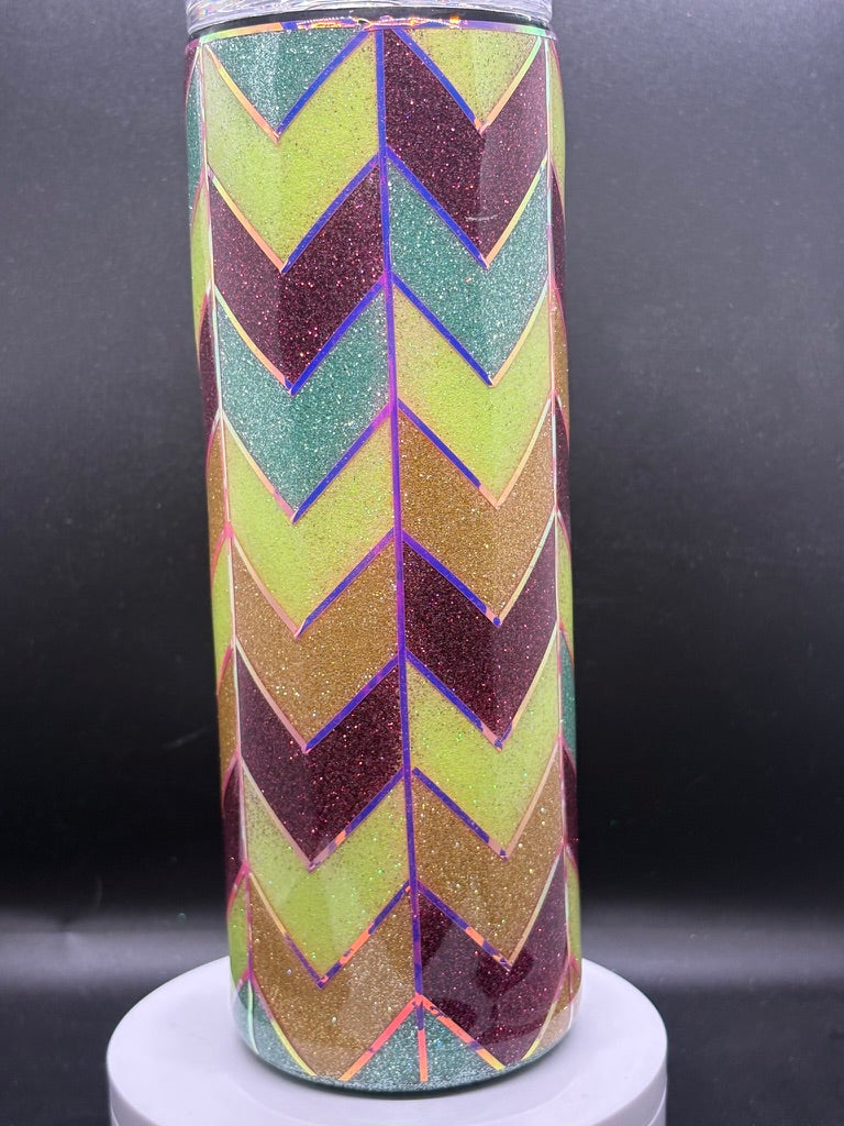Chevron Glitter Burst