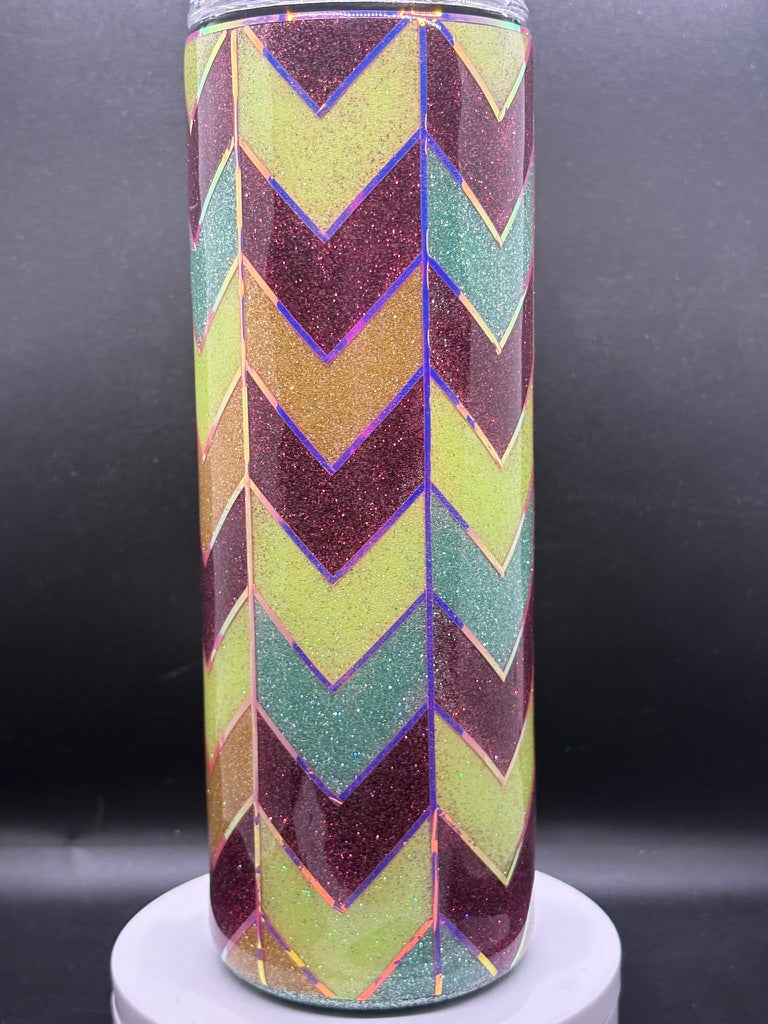 Chevron Glitter Burst