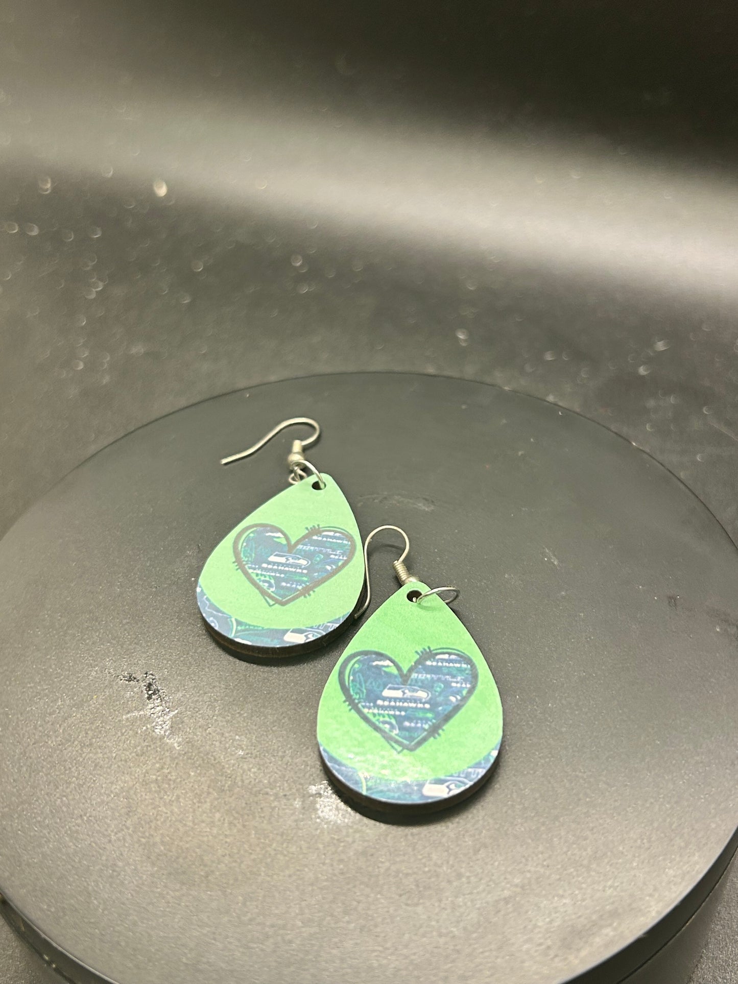 Seahawks Tear Drop Earrings