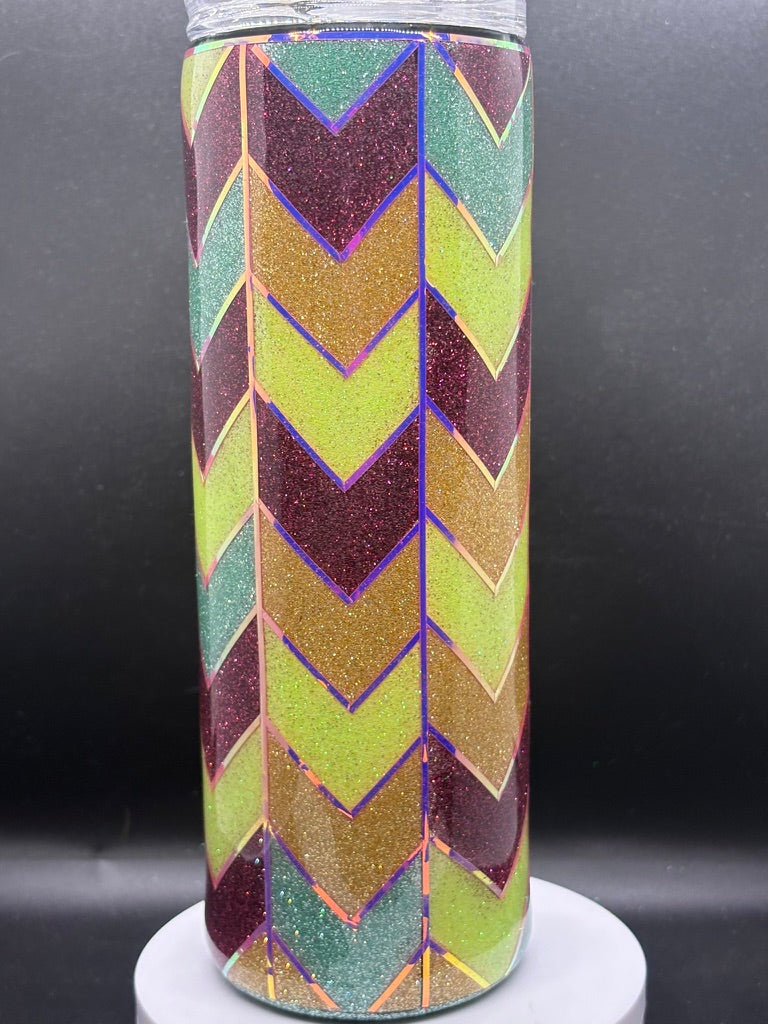 Chevron Glitter Burst