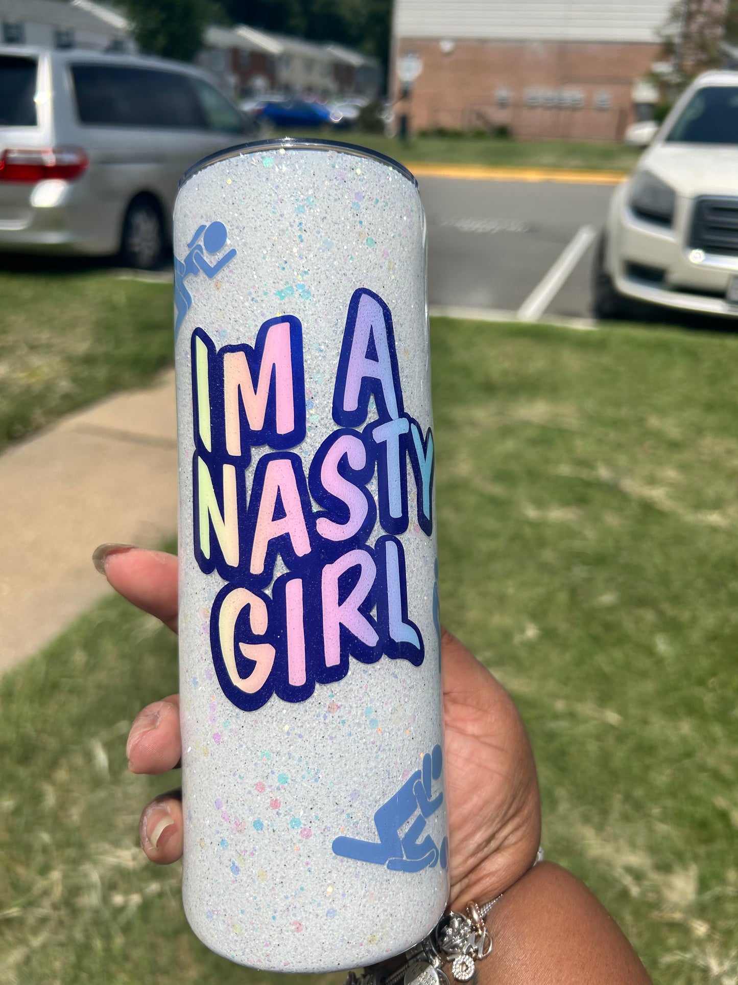 Nasty Girl Hidden Message Tumbler