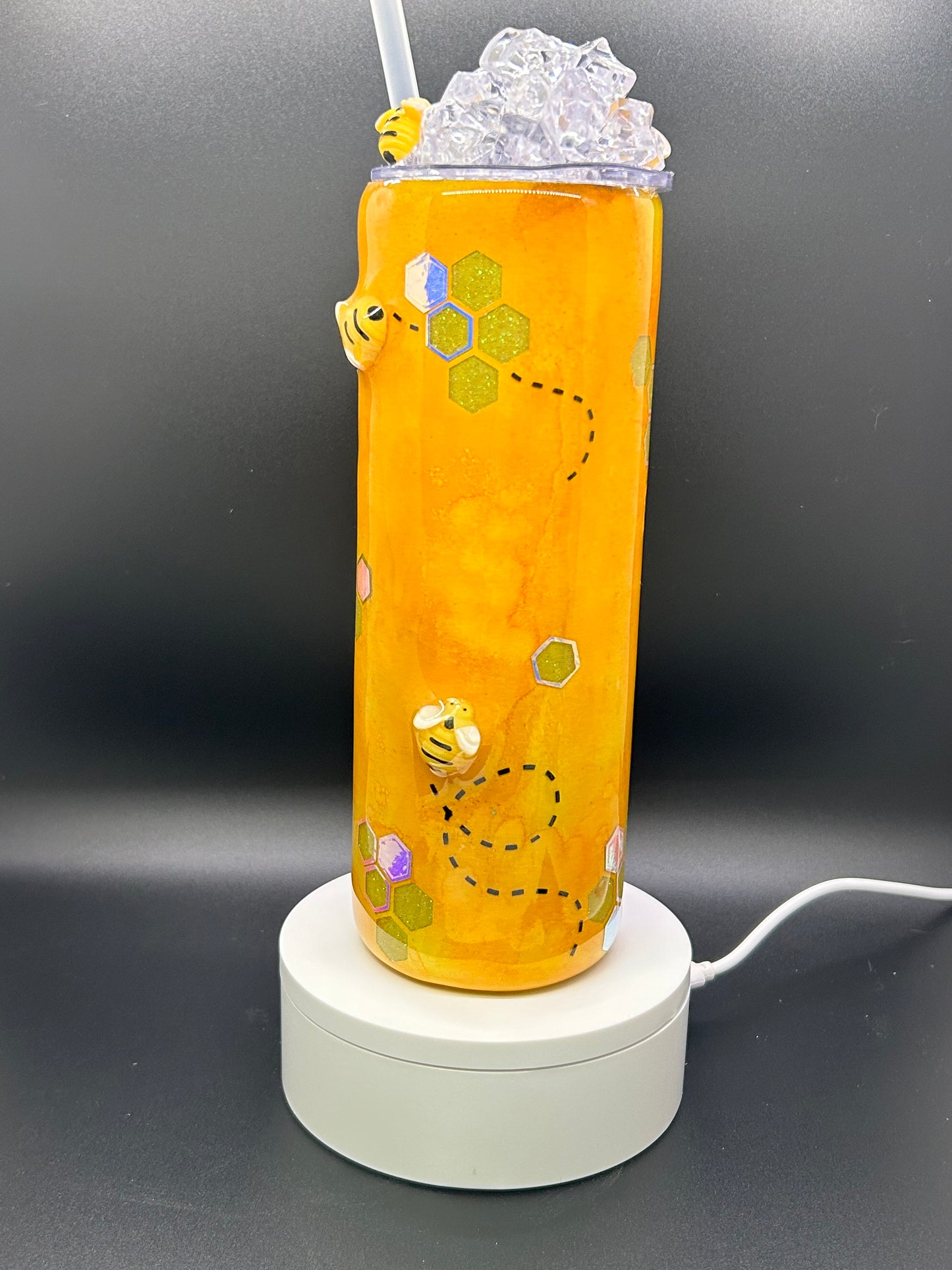 Bee-utiful Honeycomb Tumbler