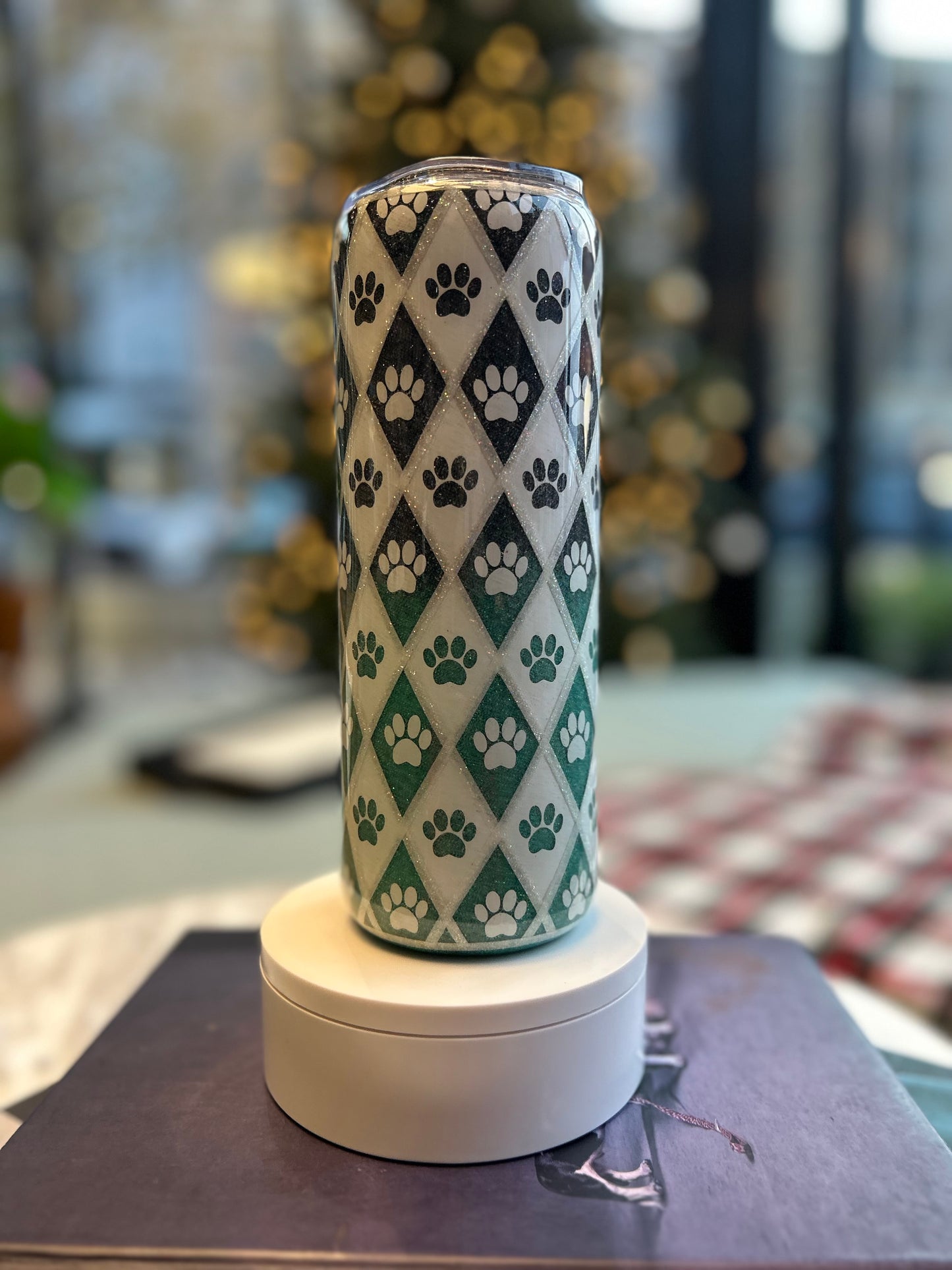 Ombre Paw Print Tumbler