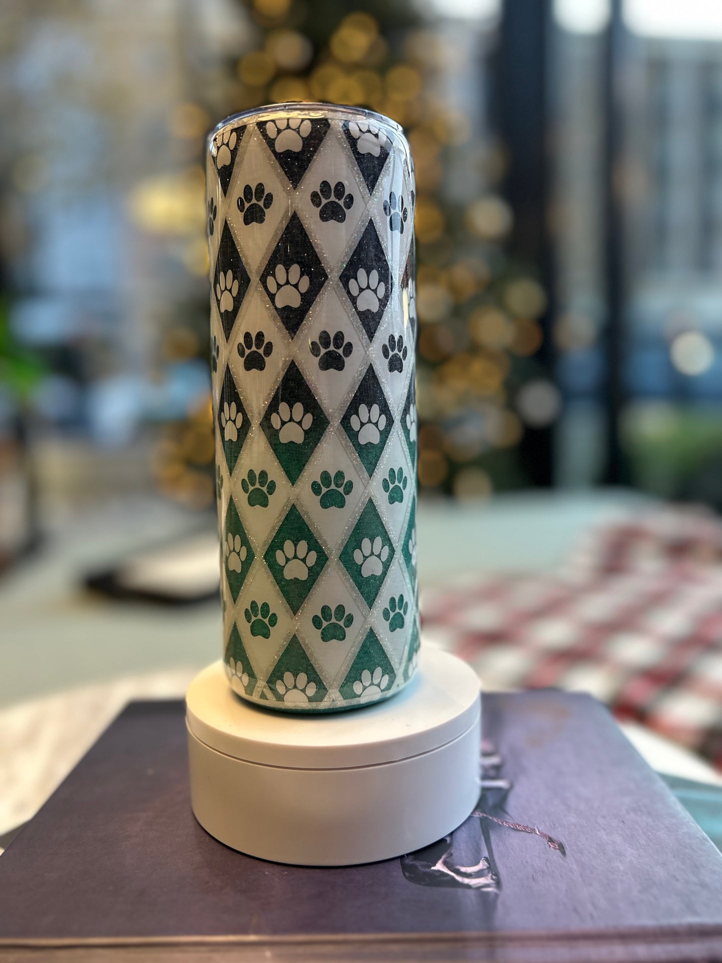 Ombre Paw Print Tumbler