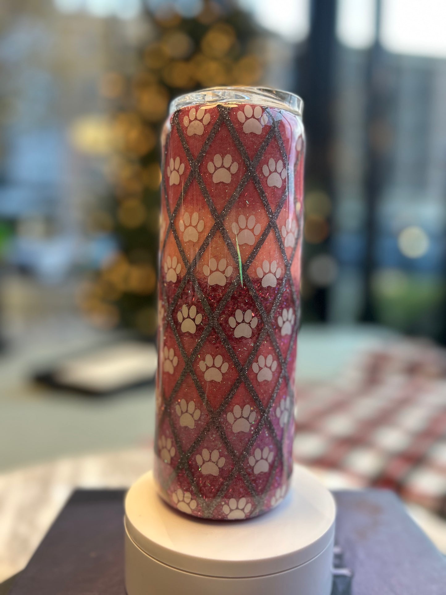Ombre Paw Print Tumbler