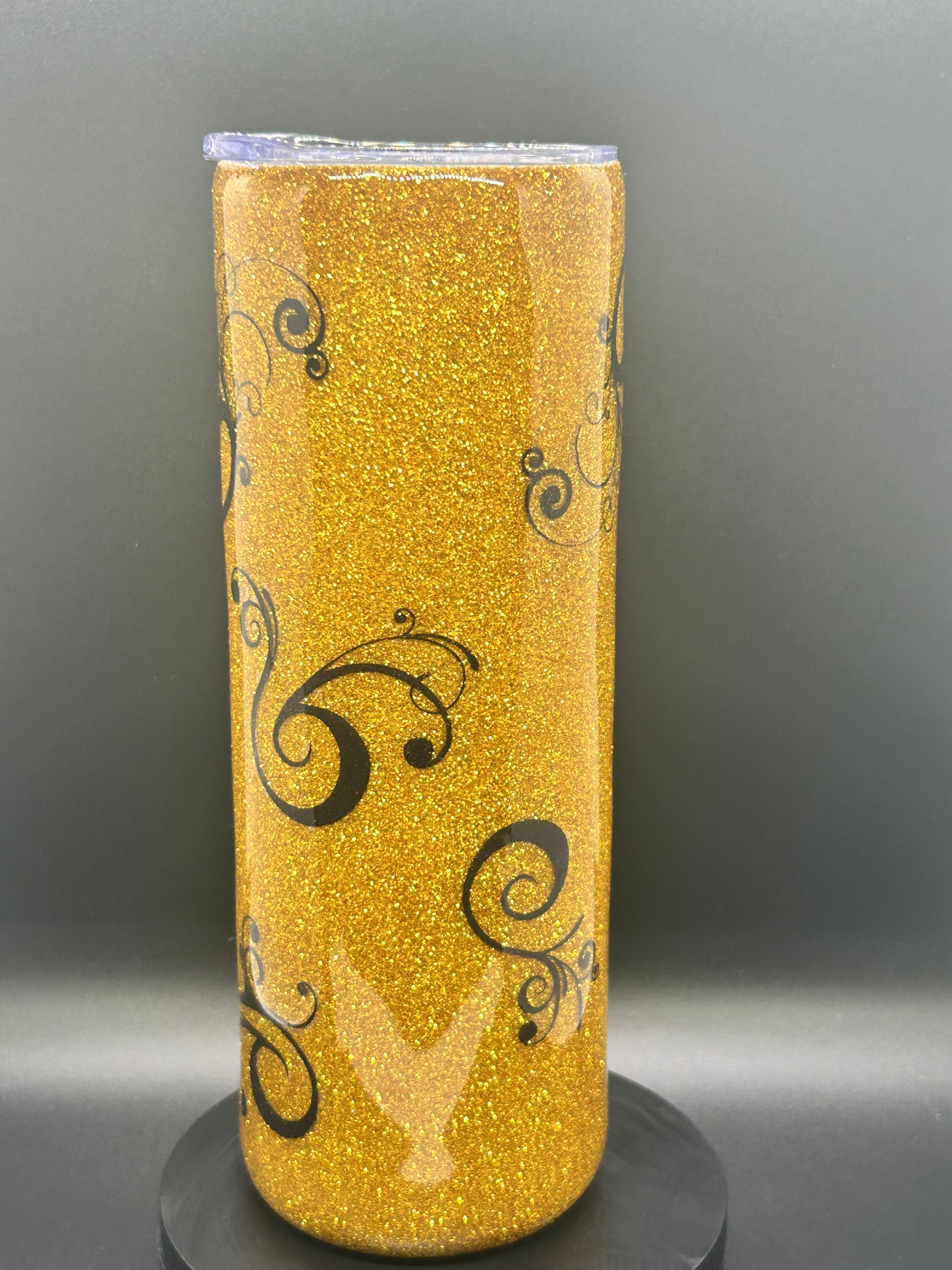 Gold Swirl Epoxy Tumbler