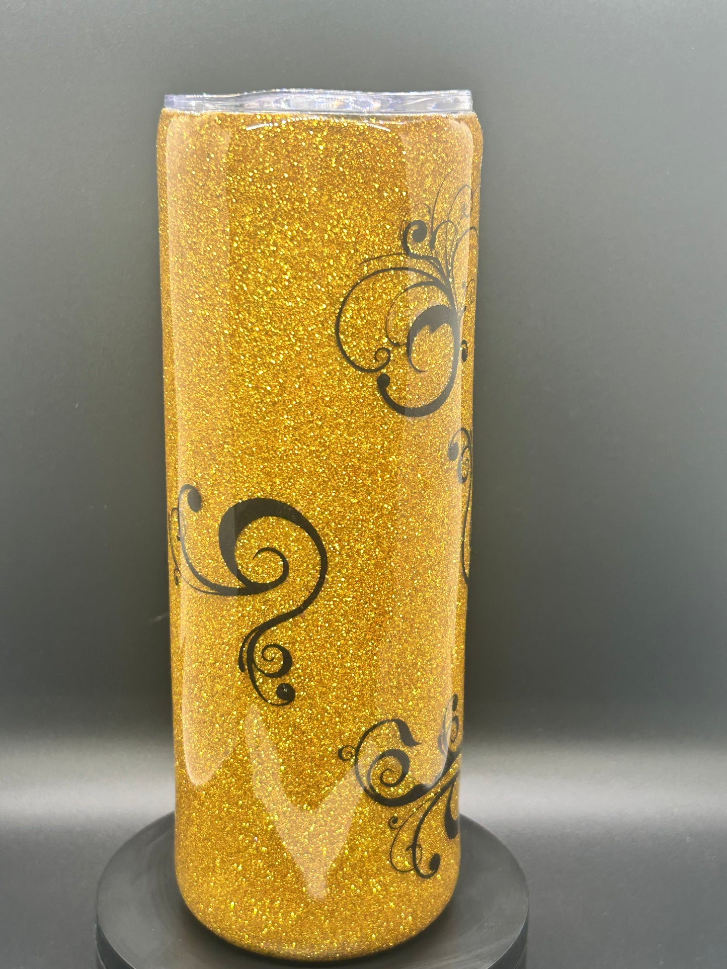 Gold Swirl Epoxy Tumbler