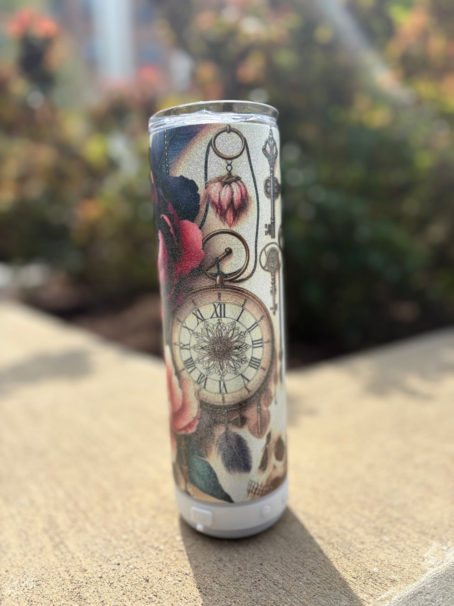 Time Clock & Suncatcher Speaker Tumbler