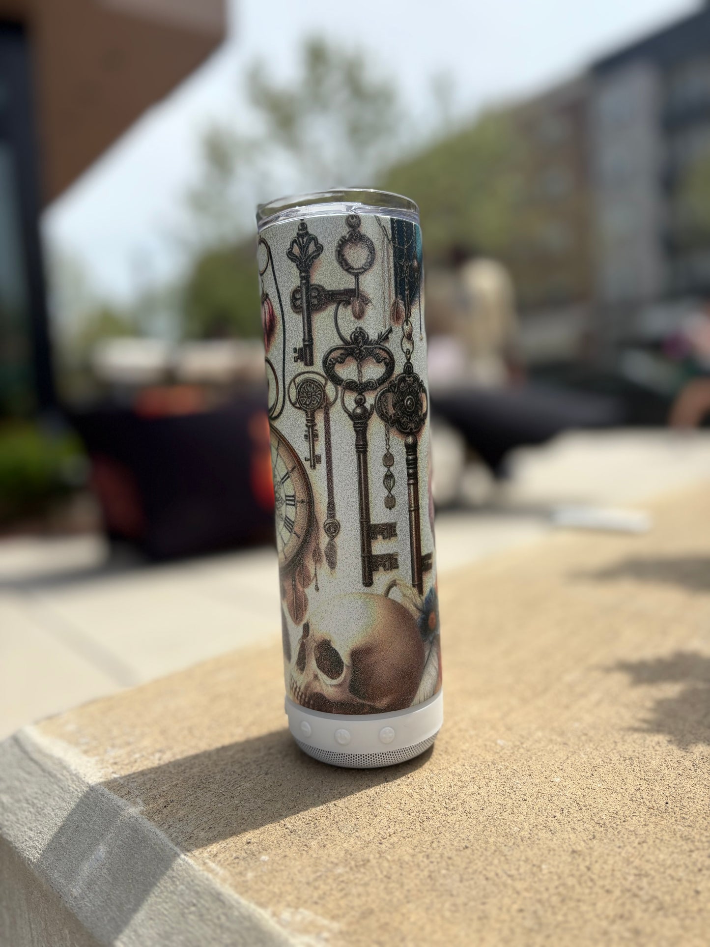 Time Clock & Suncatcher Speaker Tumbler