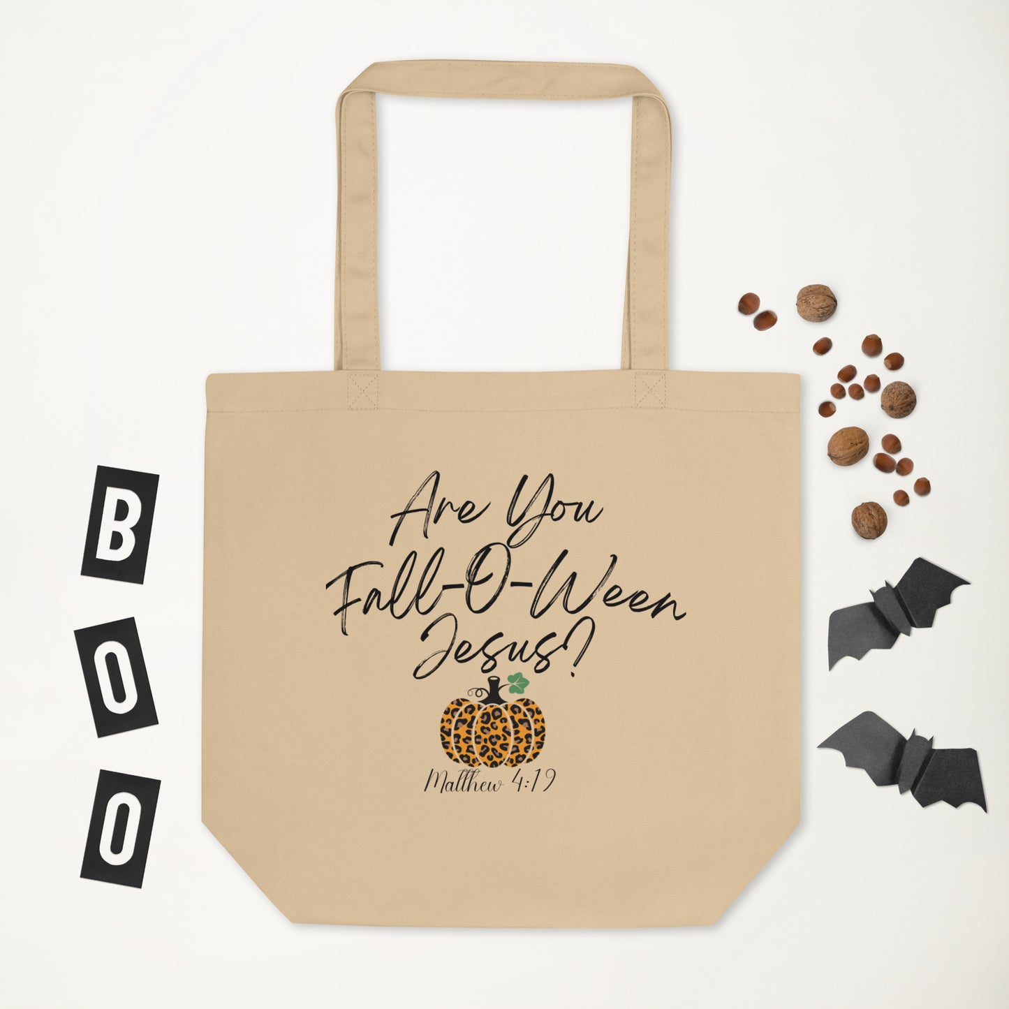 Falloween Jesus Tote Bag