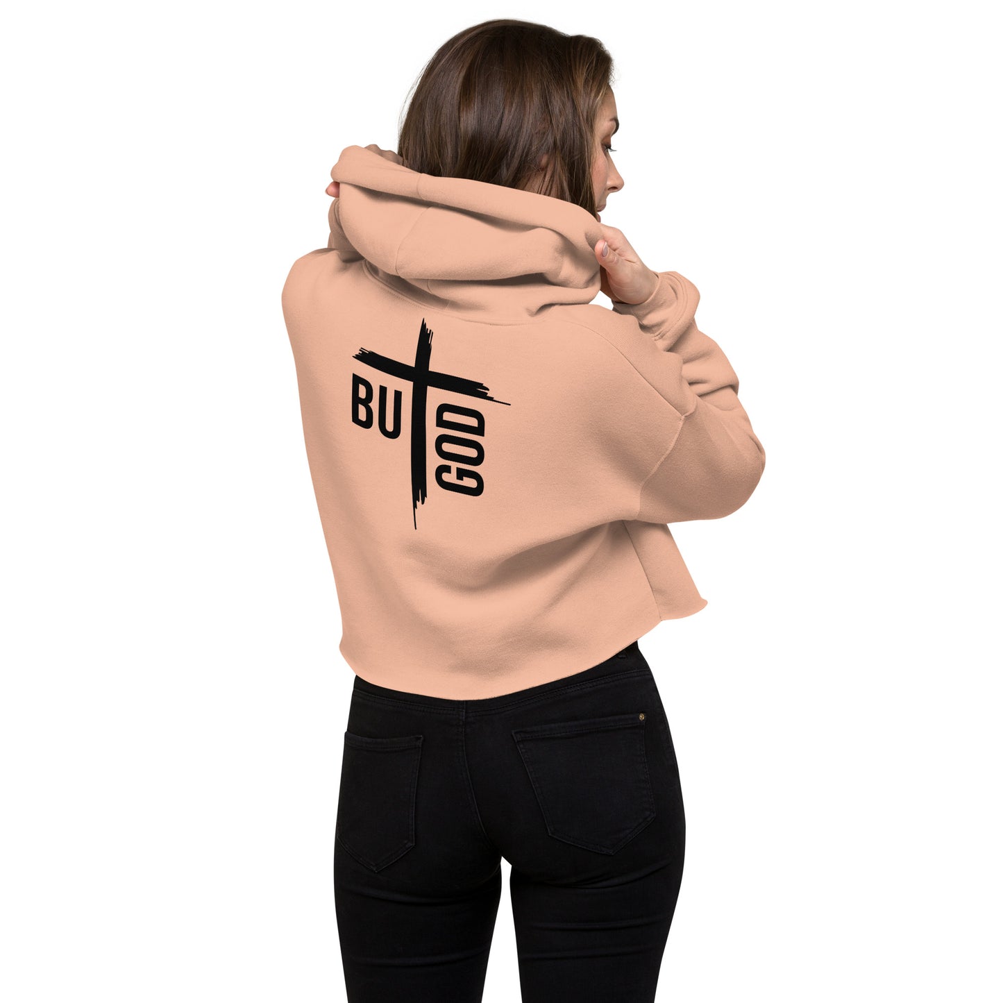 But God Crop Hoodie