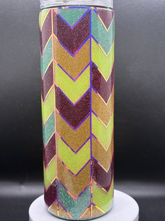 Chevron Glitter Burst