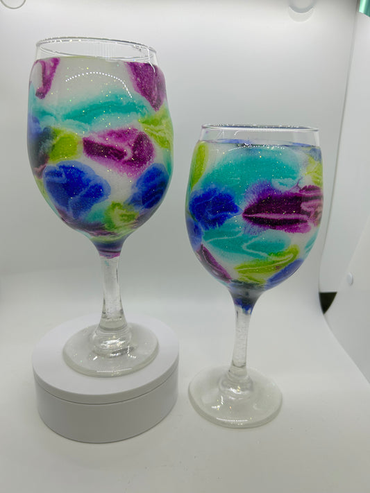 Alcohol Swirl Wine Glass Set