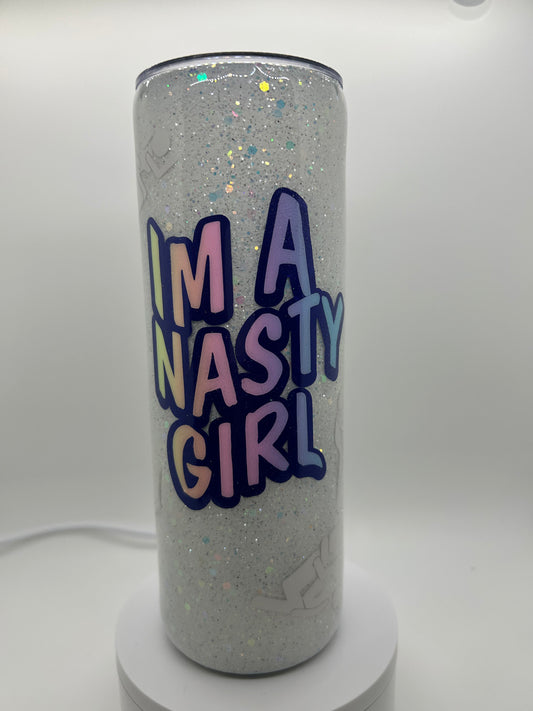 Nasty Girl Hidden Message Tumbler