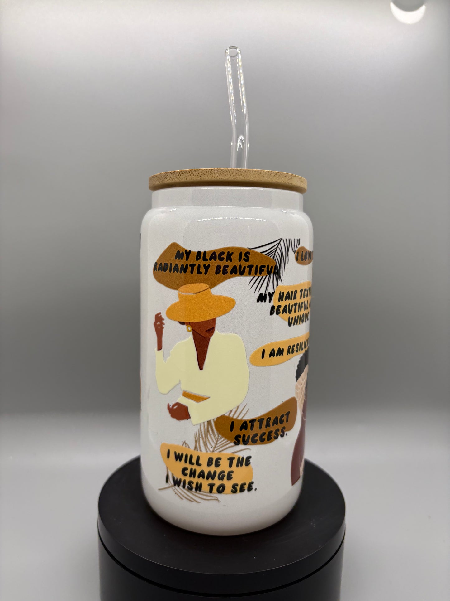 African Affirmations Glass Libbie