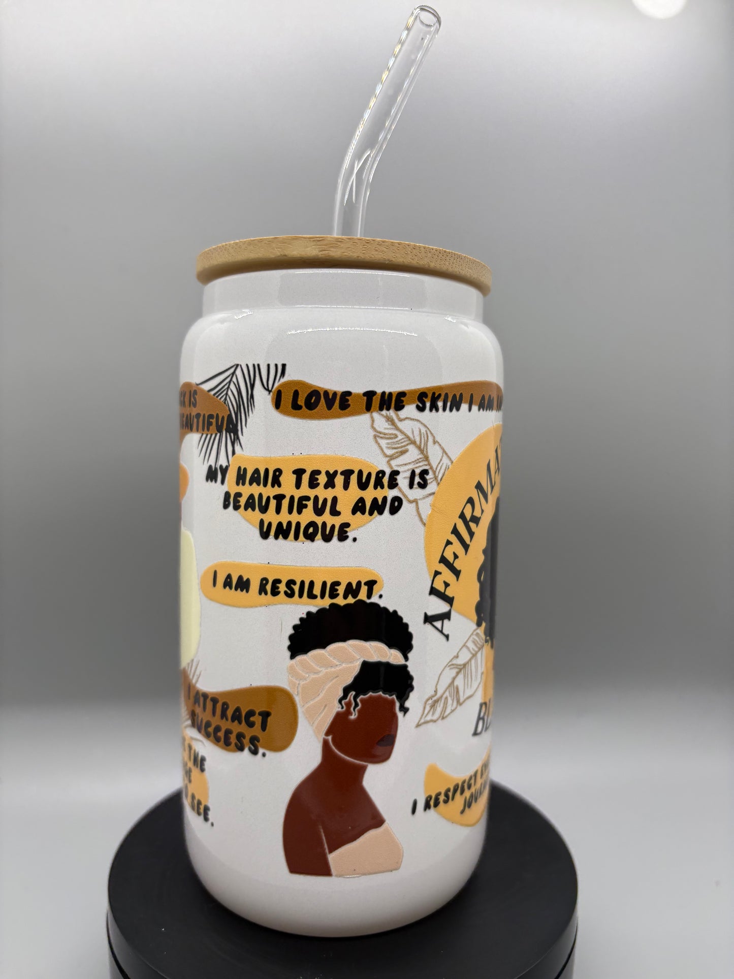 African Affirmations Glass Libbie