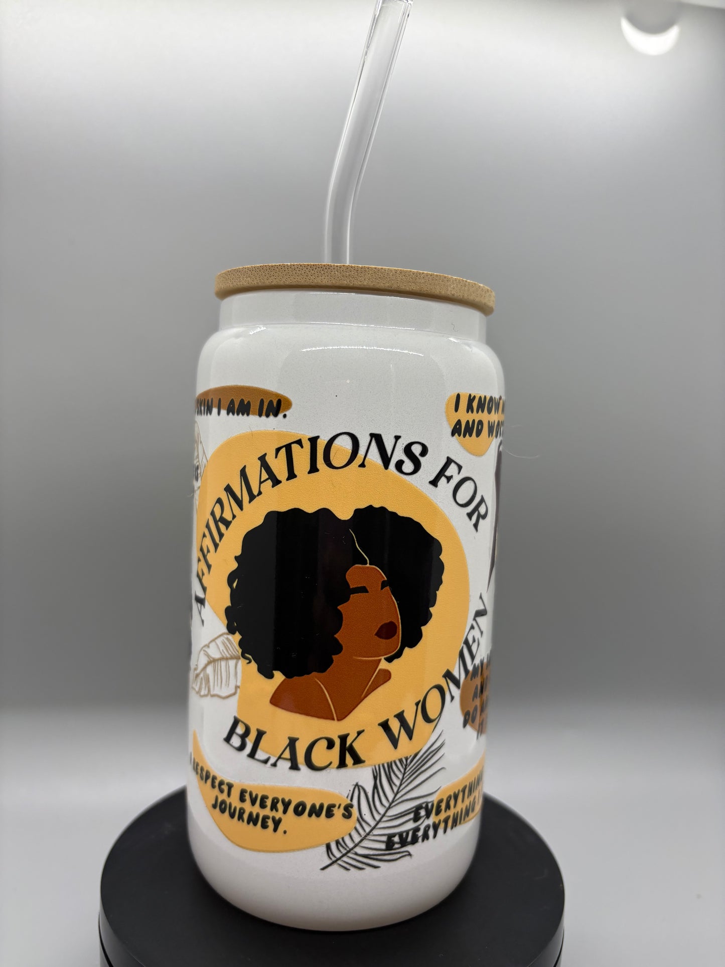 African Affirmations Glass Libbie