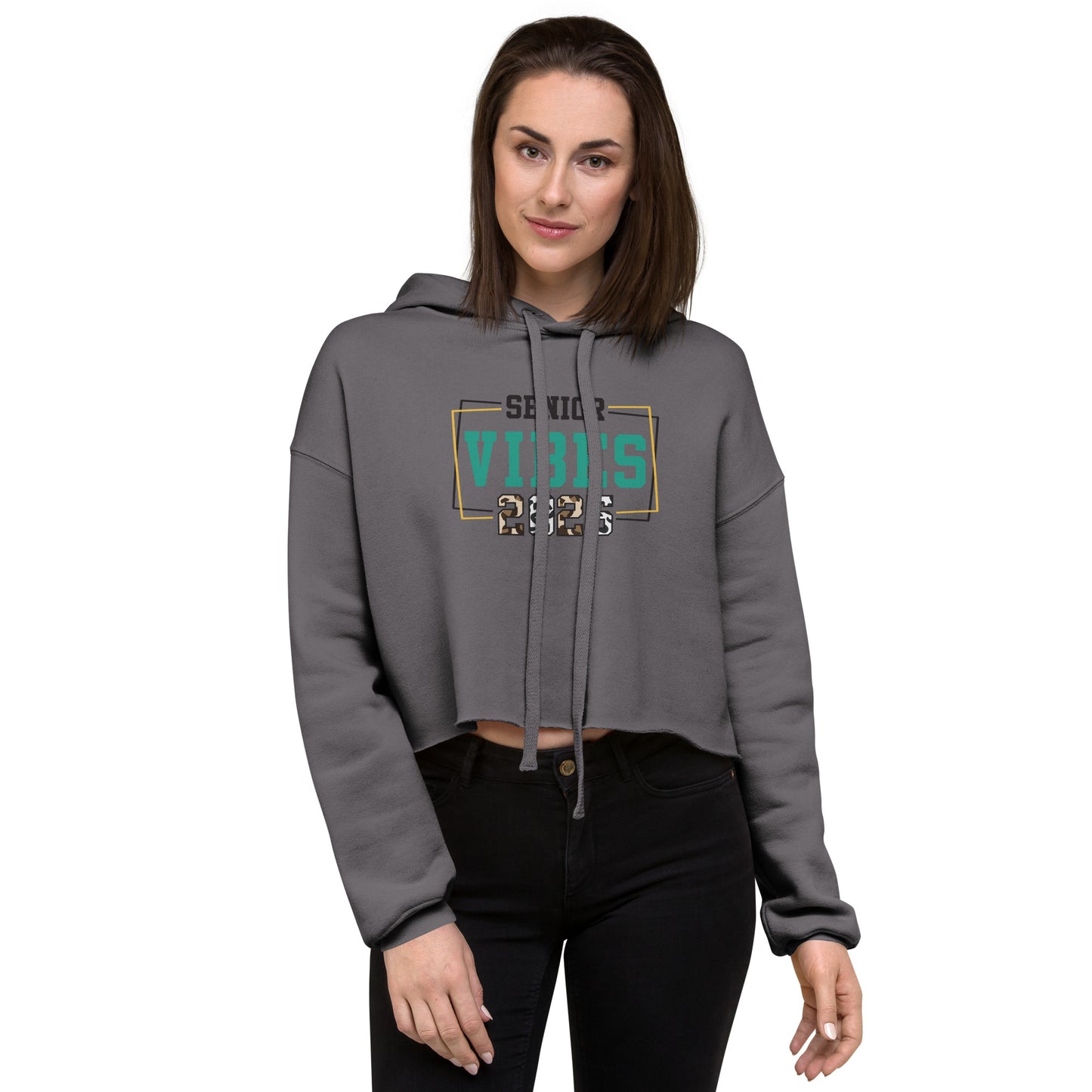 Senior Vibes Crop Hoodie